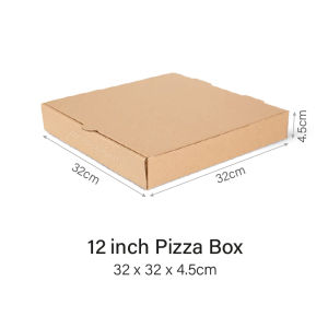 Kraft Corrugated Pizza Box - Takeaway Boxes Cardboard Boxes Mailing Boxes Storage Box for Pizza and Food