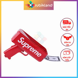 Máy Bắn Tiền Supreme Vui Nhộn Súng Gun Money Full Box Đồ Chơi Trẻ Em Hot Trend Chụp Hình - Little Kobo