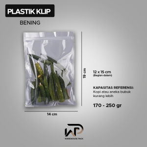 ( 10 Pcs ) Plastik Klip Bening | Plastik Kemasan Makanan | Ziplock Flat Transparant | Plastik Ziplock Snack | Plastik Klip Cemilan