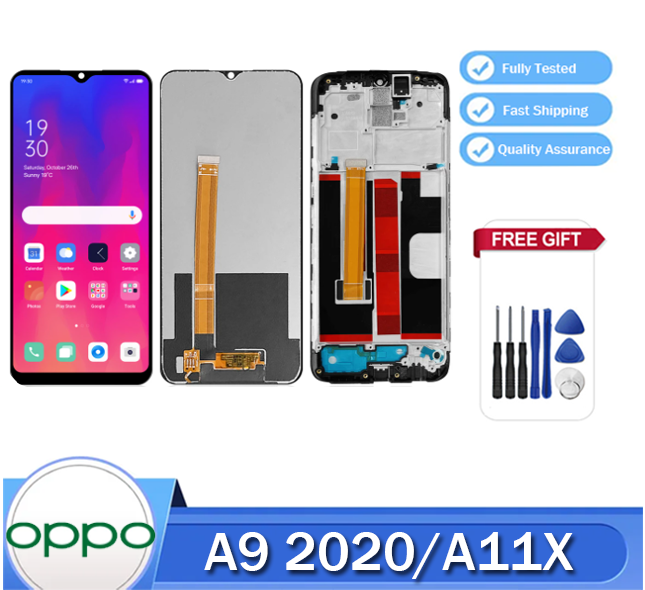 6.5'' LCD With Frame For OPPO A9 2020 A11X Display CPH1937 CPH1939 LCD ...