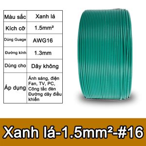 Dây Điện Mềm BVR Cỡ #12 #14 #16 Chất Liệu Đồng Bọc Nhôm Dây Đa Sợi Chống Cháy Cuộn 100m 50m 20m Linh Hoạt