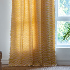 Cross-Border Factory Curtain Finished Herringbone Jacquard Shading Matcha Green Bedroom Living Room New Thickened Kitchen Curtain