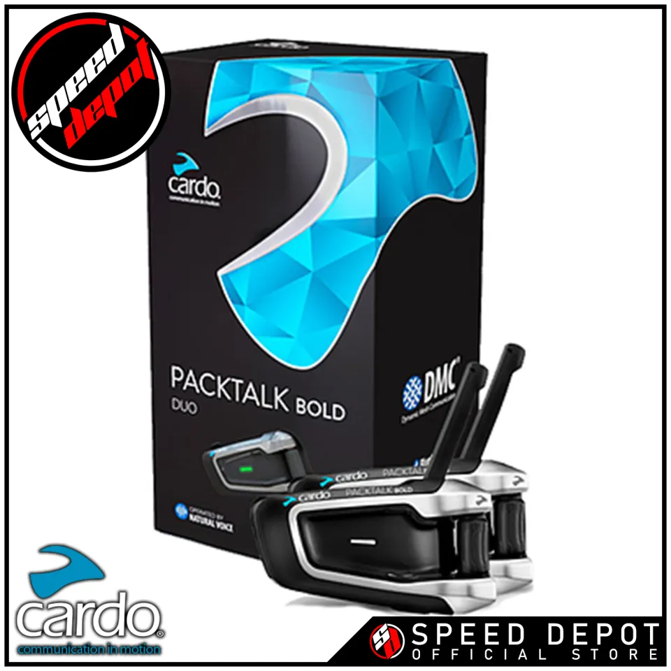 Cardo Packtalk Bold Duo JBL 40mm Speakers Motorcycle Intercom