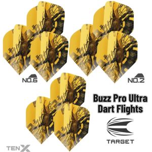 TARGET DARTS FLIGHT-【 3Pcs/Pack】Buzz Pro Ultra Dart Flights (SAYAP ARROW)