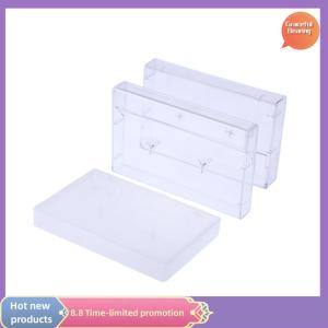 Graceful 1Pc Cassette Tape Transparent Storage Box Audio Magnetic Recording Blank Tape Case Dustproof Box