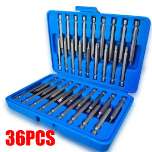 36/50ชิ้น 75 มิล Extra Lo ชุดไขควงแม่เหล็กหกเหลี่ยม ไขควงแม่เหล็ก มิลลิเมตรการรักษาความปลอดภัยไขควงบิตTorx ดาว HEX Spline slotted ฟิลลิป ไขควงหกเหลี่ยม ดอกไขควงแม่เหล็ก ไขควงหกเหลี่ยม อุปกรณ์ซ่อมแซม อุปกรณ์ช่าง