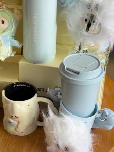 Starbucks 2026 Mood Weather Collection Raindrop Light Fresh Stainless Insulated Straw Mug Cute Gift