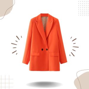 Pocket Coat Blazer Korea/Cardigan Wanita Scuba Premium Blazer Wanita korean Style Panjang XS-5XL