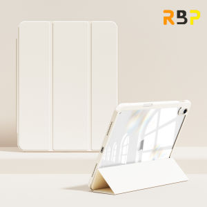 RBP "Transparent Acrylic Flip Case with Anti-Bending Design & Pen Slot for iPad Air 5/6/10.9 Pro 11/12.9 (2020-2024 M2) Mini 6/8.3 & 10th Gen - Smart Cover"