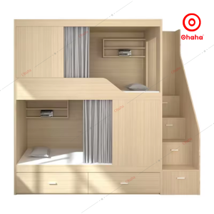 [ Freeship HCM ] [Trả góp 0%] [ Video thực tế] Giường tầng thông minh hiện đại phong cách ký túc xá Ohaha - GTTM042