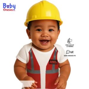 Bộ đồ liền thân cho bé kiểu dáng kỹ sư có in tên chất liệu cotton dành cho bé từ 0-12 tháng phù hợp cho cả bé trai và bé gái món quà ý nghĩa.