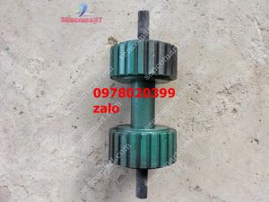 trục lô lắp máy ép cám viên s150 160 trục liền