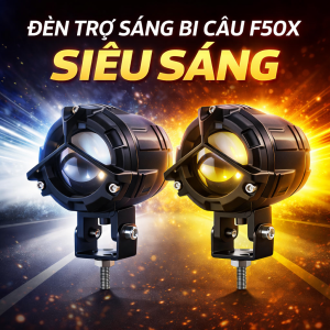 Đèn Trợ Sáng F50X Bi Cầu LED Siêu Sáng – 2 Màu Pha Cos – Chống Nước Bền Bỉ