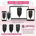 Hiasan Rambut Potongan Rambut dengan Poni Langsir untuk Wanita Klip Sintetik Ringan dan Bernafas dalam Sambungan Rambut(14", Hitam). 