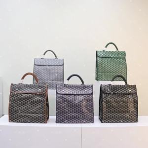 GAOY 25 Autumn goyard Backpack Large Capacity Casual Travel Men and Women Square Foldable Dog Tooth Bag Backpack