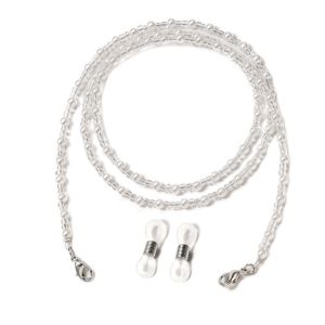 CLARO Hạt pha lê Giá đỡ kính mắt Đính hạt Giá đỡ dây cáp Dây đeo kính râm Kiểu Dáng Dây Chuyền Chống trơn trượt Dây đeo khẩu trang Phụ nữ Nam giới