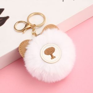 KILAN Gantungan Tas Lucu Gantungan Kunci Pom Pom Bulu - CC031