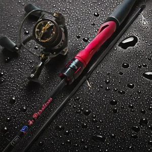 【COD】Pipeliness Fishing rod Set spinning/casting rod Japan Toray carbon fiber，M action fast action . lure:5-20gline:5-20LB PIPELINESS-Red scorpion