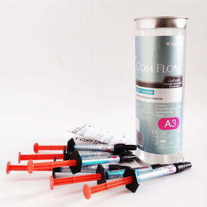 6PCS/Box Tcom Flow Composite Flowable Light Cure Composite Resin Oral Materials Filling Fluid Resin A2 A3