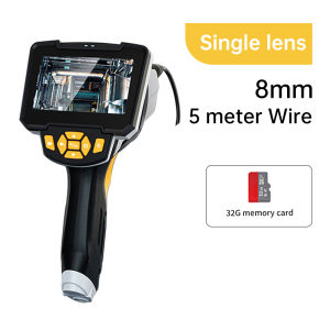 SHISEN Industrial Pipeline Endoscope 8mm Single/Double/Lens Handheld Portable Visual Mirror Ultra HD 1080P Waterproof Design