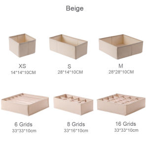 Specool® Minimalist Style Foldable Linen Wardrobe Drawer Clothes Underwear Storage Box Organizer Drawers Divider