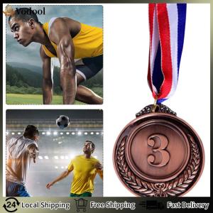 【Vodool】10Pcs Bronze Award Medals Zinc Alloy Winner Medals with Neck Ribbon Gold Silver Bronze Prizes for Kids Childrens Events