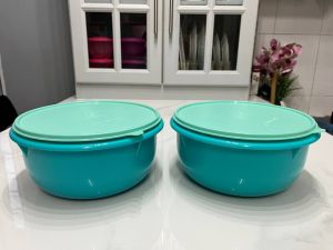 𝐒𝐀𝐋𝐄 💥 Tupperware Level Fix N Mix Small 1.9L/ Medium 3.4L/ Jumbo 6.3L/ Turquoise/ Purple