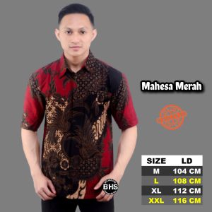 Kemeja Batik Pria Lengan Panjang Jumbo 5L - Baju Batik Pria Terbaru 2025 New Motif Pekalongan Seragam Batik Exclusive Murah Berkualitas