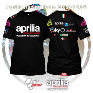 T-shirt Aprilia Racing Team Gresini 2021 MotoGP Super Premium Available big size 4XL 5XL