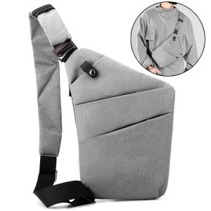 Ayuqi® Men Crossbody Chest Bag Anti-theft Close-fitting Waist Bag Back Pack Sash Bags Travel Shoulder Bag
