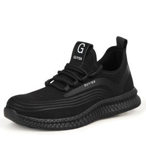 ผู้ชายรองเท้าบูทความปลอดภัยรองเท้าสําหรับทํางานผู้ชายเจาะหลักฐานทํางานรองเท้าผ้าใบเหล็ก ความปลอดภัยรองเท้าตาข่ายระบายอากาศความปลอดภัยรองเท้า