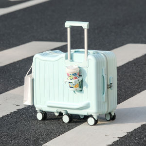 20 Inch Rideable Luggage 80kg Load Bearing Cup Holder Lightweight Carry on Luggage Bag Travel Suitcase 旅行箱 Koper Ba