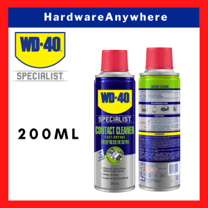 WD40 Electronic Contact Cleaner spray 200ml / 360ml - Cleans away oil dirt flux residue and condensation from sensitive electronics and electrical equipment [WD-40 Specialist]