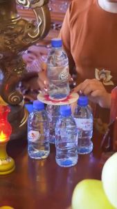 Bộ khay xếp tháp nước vuông 3 tầng nhựa VIỆT NHẬT - Trong suốt trưng bày nước cúng bàn thờ - 5729