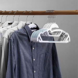 Locaupin Non Slip Drying Laundry Clothes Hanger Heavy Duty for Coats Jacket Suit Sleeveless Shirt Closet Organizer
