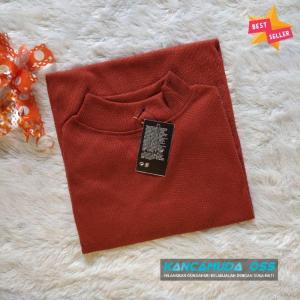 KAOS LEHER TINGGI LENGAN PENDEK/KAOS RIB TURTLENECK PENDEK/KAOS KERAH TINGGI WANITA LENGAN PENDEK