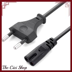 [The Cici Shop] EU Power Cable 2pin IEC320 C7 US Power Extension Cord For Dell Laptop Charger Canon Epson Printer Radio Speaker PS4 XBOX LG Sony