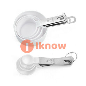 I know 8pcs Stainless Steel Measuring Cups Spoons Kitchen Baking Cooking Tools Set For home Kitchen