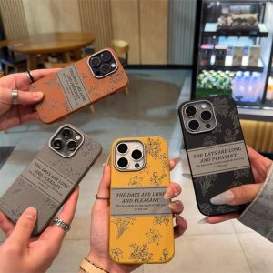 Phone Case For Samsung A06 A07 A12 A125 A13 A13LIE A04S A14 A15 A16 A17 A23 A24 A26 A32 A36 A53 Casing Samsung A54 A55 A56 A02S A03S A03 A04E A04 A05 A05S F04 F05 F14 F12 F23 Retro Flowers Leather Silicone Soft Case PWJK1076A