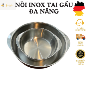 Nồi inox tai gấu CHOCKMEN nồi inox nồi inox đa năng nồi kiêm tô nồi bếp từ nồi inox 3 lớp