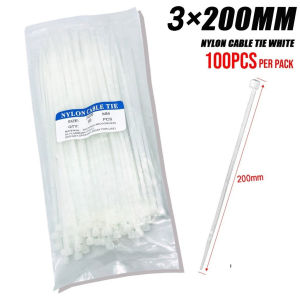 Durable Nylon Cable Ties 100PCS | Self-Locking Zip Tie Straps for Electrical Wiring Cord & Wire Organizer System