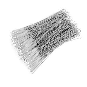 10PCS Tube Brush Set Long Handle Cleaner Tool Straw Cleaning Brush Stainless Steel Straw Cleaning Brush Baby Bottle Straw Brush for Drinking