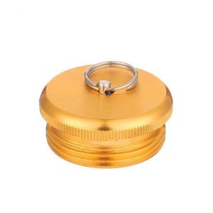 JEWELRG Accessories Tackle Fishing Rod Cover Aluminum Alloy Metal Gold Rod Bottom Protector Rod Stopper Screw Fishing Rod Rear Plug Pole Butt Caps