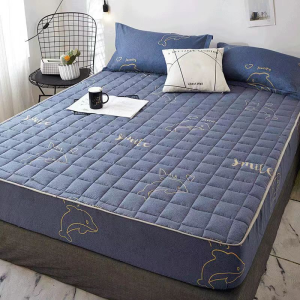 waterproof bedsheet cover Mattress Protector Bed Sheet Single/Double/Queen/King Size Flower Bedding
