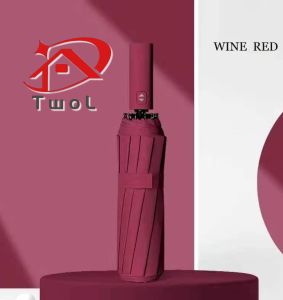 TWOL SHOP Stock no.ZZZ,1pcs 24 Ribs Automatic Umbrella Windproof Anti-UV Sunscreen Large Umbrella Folding Sunshade/Payong