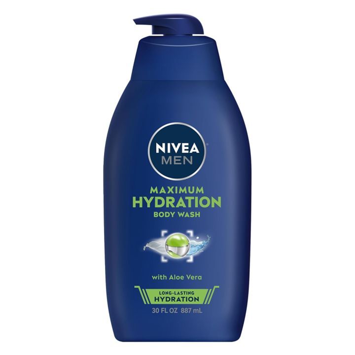 Nivea Men Maximum Hydration Body Wash with Aloe Vera, Long Lasting