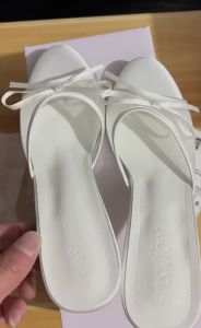Mesh Breathable High-Heel Mules For Women Popular Peep-Toe Ladies Half-Slippers With Bow Accessories In-Stock WomenS Shoes In Multiple Colors
