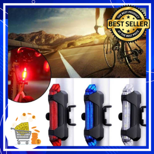 KEDAIREJEKI Lampu LED Sepeda Waterproof Dapat Di Cas / Lampu Belakang Sepeda USB Charger BESTQUALITY