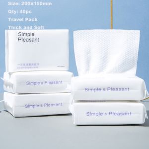 Cotton Tissues Facial Towels Facial Tissues Extra Thick Disposable Soft Dry Wipe for Sensitive Skin Makeup Wipe