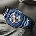 Jam Tangan Pria Original Anti Air Belleda 9633 Rantai Stainless Steel Automatic Movement Bergaransi. 